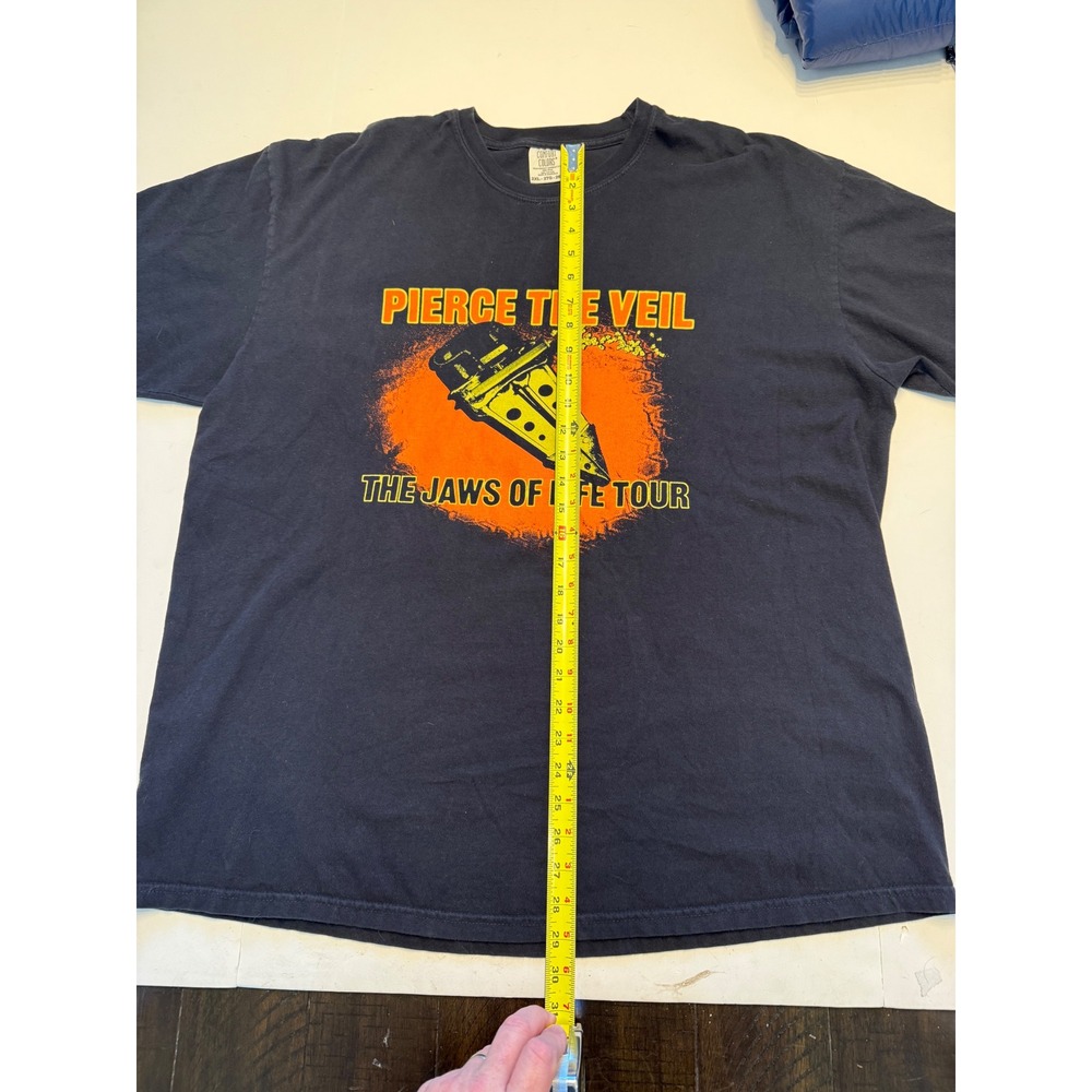 Pierce The Veil The Jaws of Life Tour Shirt Mens 2XL Comfort Colors Black Tee - Picture 4 of 7